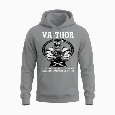 Viking Warrior Man Odin Thor Norman Walhalla Unisex Hoodie - Sport Grey