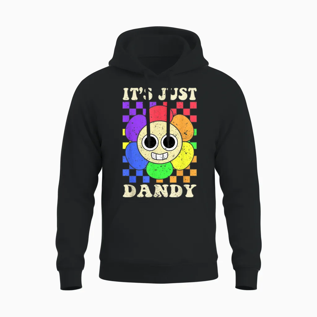 It's Just Dandy Dandy's World Funny for Men Women Unisex Hoodie in Black