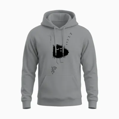 Woolly Beastie Fully Fed - Bestiolus Lanosus Unisex Hoodie - Sport Grey