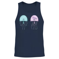 Jelly Prank Funny Unisex Tank Top - Navy – 2