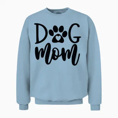 Dog Mom Unisex Sweatshirt - Light Blue