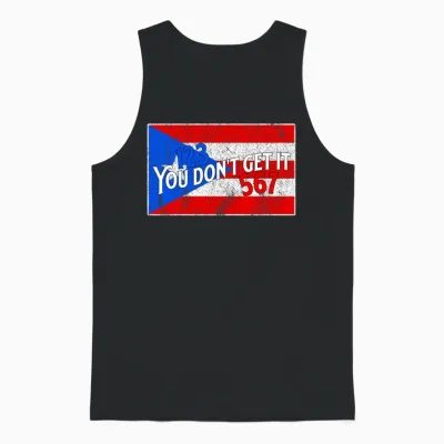 Puerto Rico Flag 123 567 Salsa Unisex Tank Top - Black
