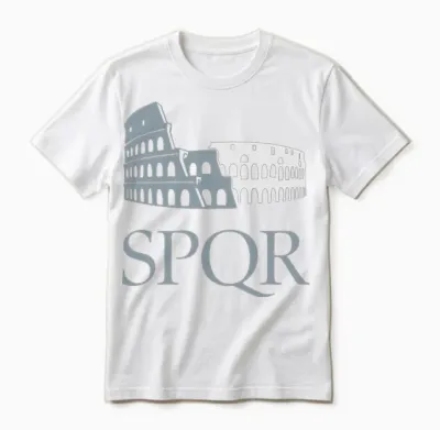 Colosseo Spqr Unisex T-Shirt - White