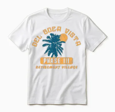 Del Boca Vista Retirement Village Unisex T-Shirt - White