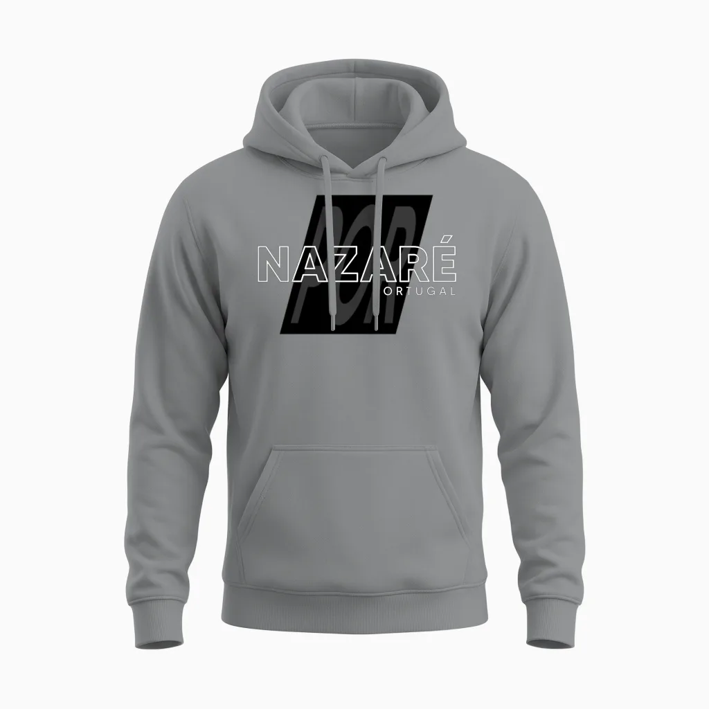 Nazaré's Performance in Portugal Unisex Hoodie in Sport Grey