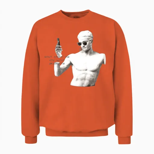 Retro Unisex Sweatshirt in Orange