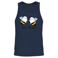 Boo Bees Haloween Unisex Tank Top - Navy – 2