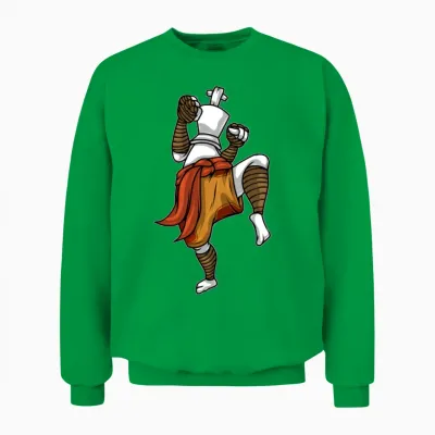 Chess King Like a Muay Thai Fighter Chess Unisex Sweatshirt - Irish Green