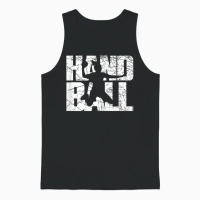 Handball Retro Handballerin Für Handballspielerin Mädchen Unisex Tank Top - Black