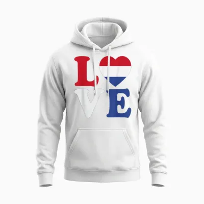 Netherlands Flag Holland Women's Men's Children's Nederland T-Shirt, Orange, S Unisex Hoodie - White