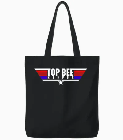 Funny Beekeeper Apiculturist Tote Bags - Black