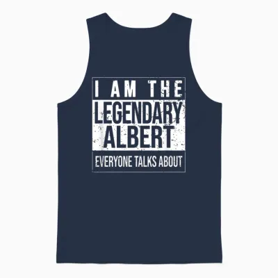 Je Suis La Chemise Légendaire, Idée Cadeau Pour Albert Unisex Tank Top - Navy