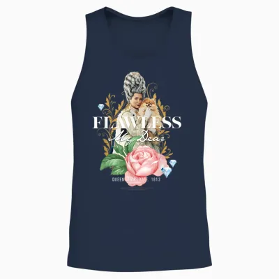 Bridgerton Flawless My Dear Unisex Tank Top - Navy