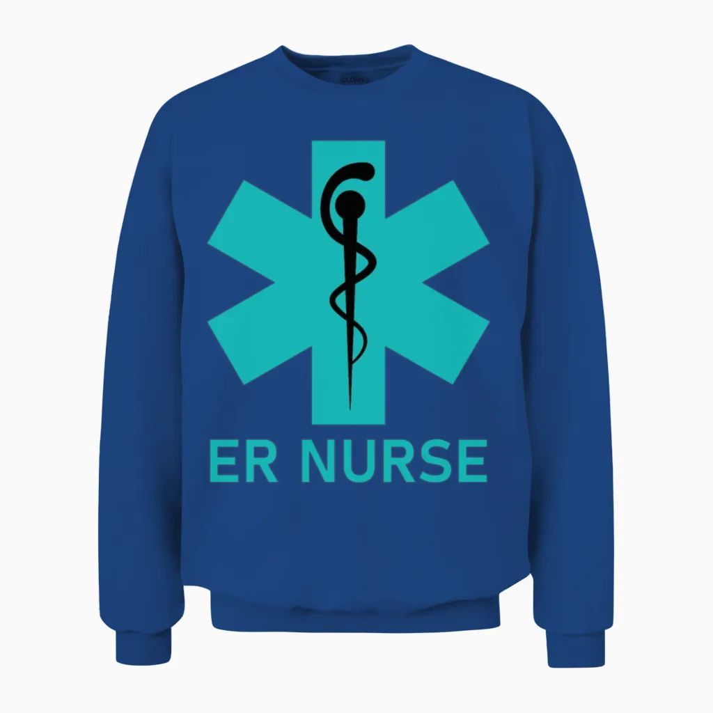Er Nurse - Nursing - Nurses Unisex Sweatshirt in Royal