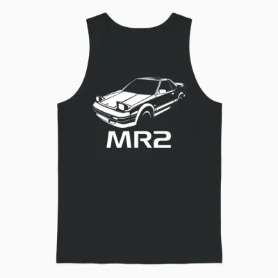 Toyota Mr2 Mk1 Vintage Unisex Tank Top - Black