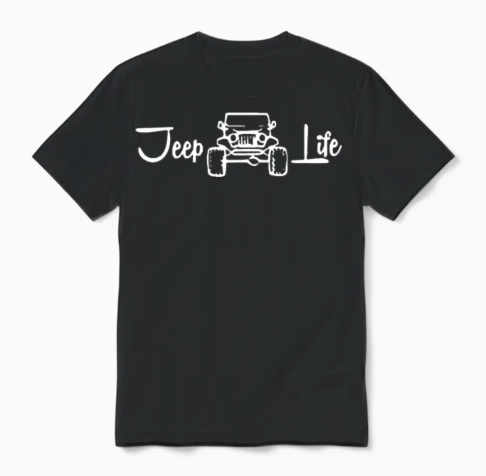 Jeep Life Unisex T-Shirt in Black