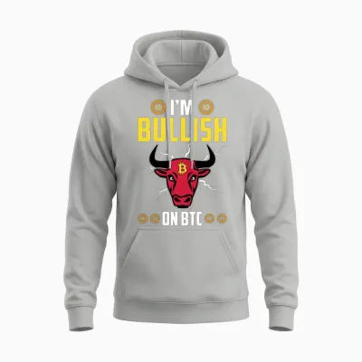I'm Bullish on Btc Unisex Hoodie - Ash