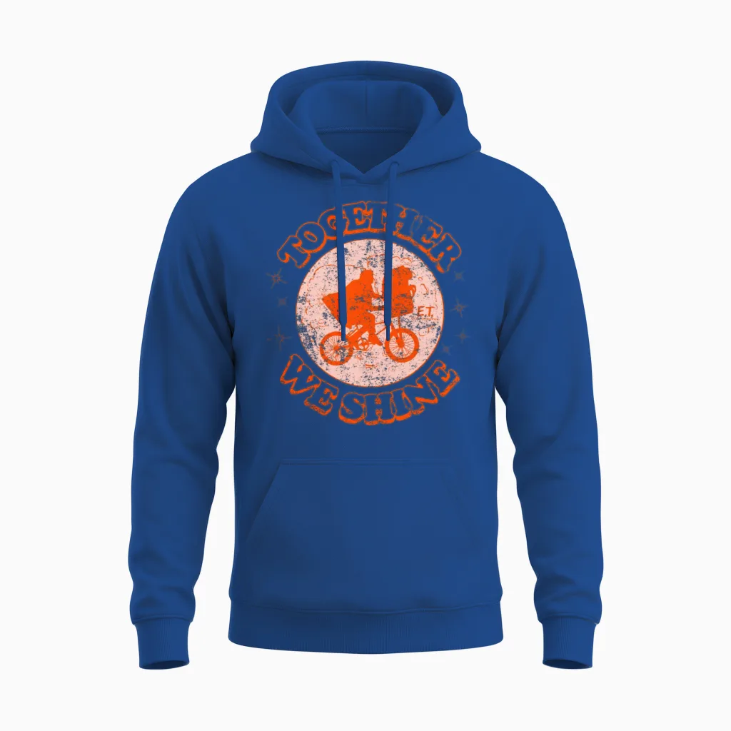 E.t. the Extra-Terrestrial Together We Shine Unisex Hoodie in Royal