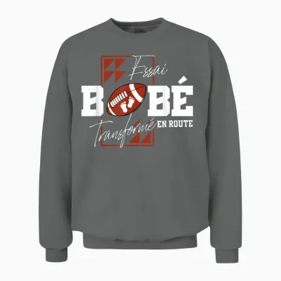 Trial Transformed Baby into Road Rugbyman Future Dad Sporty Unisex Sweatshirt - Graphite Heather