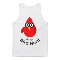 Bird Nerd — Lovers Gift Unisex Tank Top - White – 1
