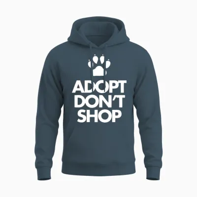 Adopt Dont Shop Unisex Hoodie - Dark Heather