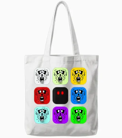 Zombie Rush Zombies Tote Bags - White