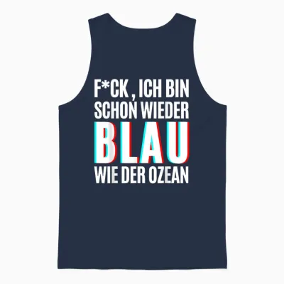 Blau Wie Der Ozean Julian Mia Malle Party Sprüche Sommer B06 Unisex Tank Top - Navy