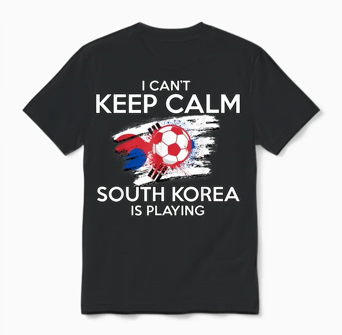 Drapeau De La Corée Du Sud - Joueur De Football - Corée Du Sud Unisex T-Shirt in Black