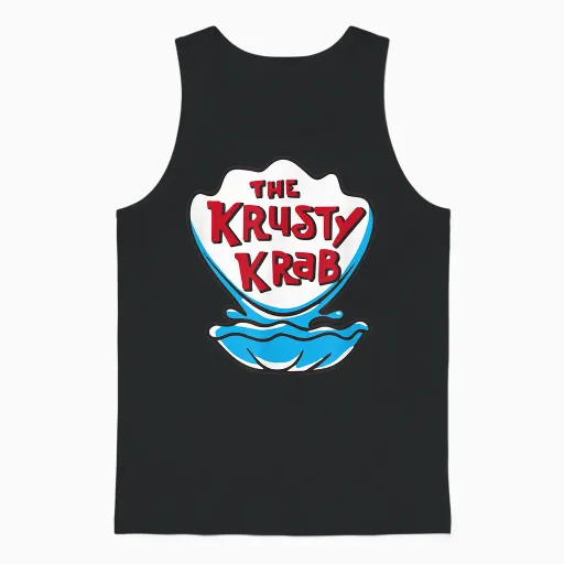 The Krusty Krab Unisex Tank Top - Black