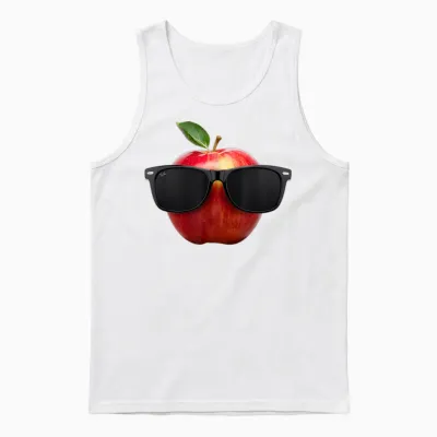 Apfel Sonnenbrillen Tshirt Lustige Obst Kostüm Unisex Tank Top - White