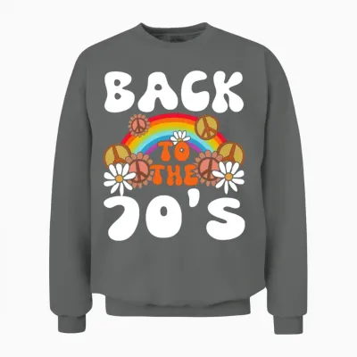 Back to the 70s Unisex Sweatshirt - Graphite Heather
