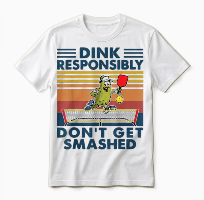 Funny Pickleball Unisex T-Shirt in White