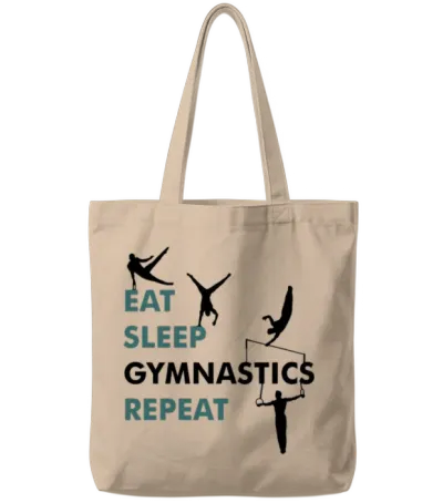 Eat, Sleep, Gymnastics, Repeat - Gymnast, Men Tote Bags - Natural