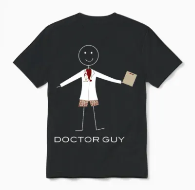 Drôle De Docteur Pour Homme, Docteur Médical T-Shirt Haut De Gamme Unisex T-Shirt - Black