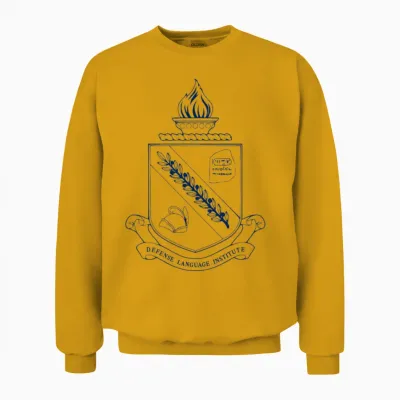 Dliflc Crest Navy Blue Unisex Sweatshirt - Gold