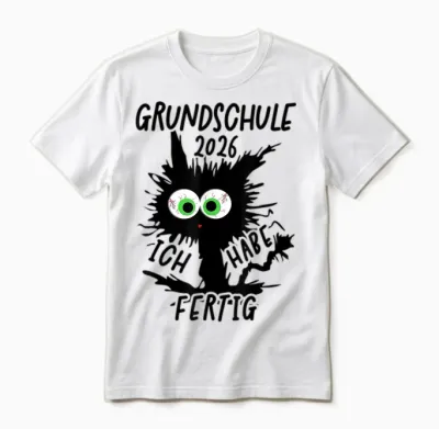 Grundschule 2026 Ich Habe Fertig Grundschule Geschafft 2026 Unisex T-Shirt - White