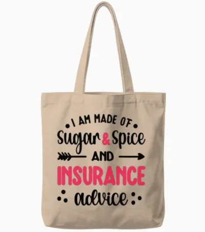 Insurance Agent Gifts for Women Insurance Broker Tote Bags - Natural