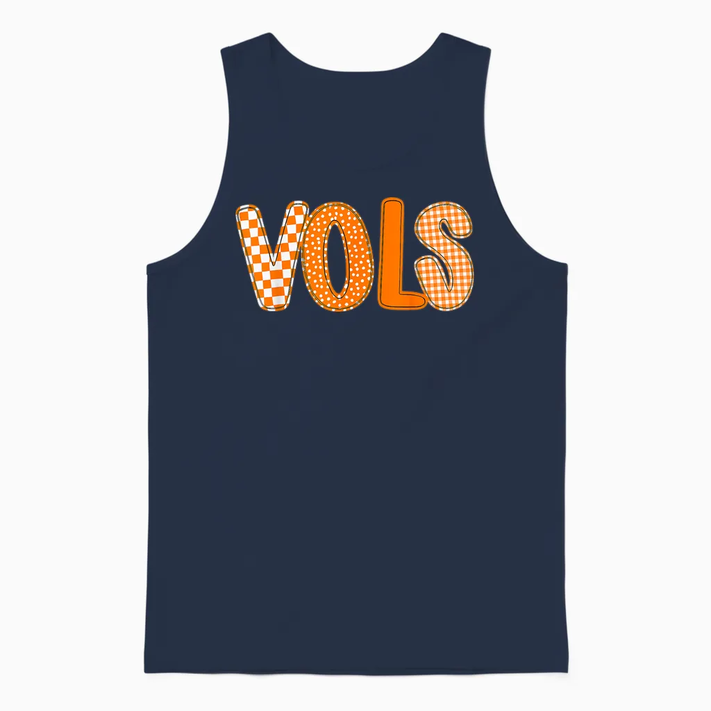 Vintage Classic 90's Vols Unisex Tank Top in Navy