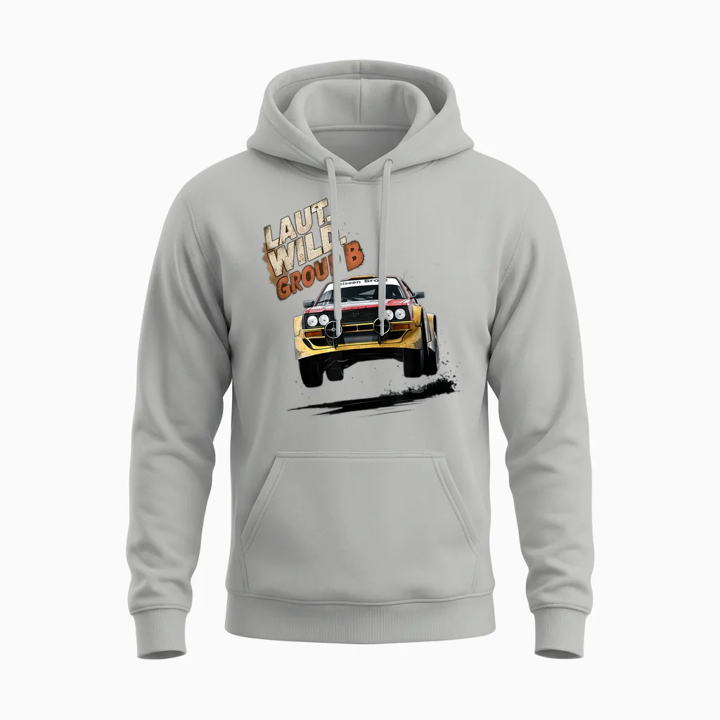 Group B Rally Fans Unisex Hoodie in Ash