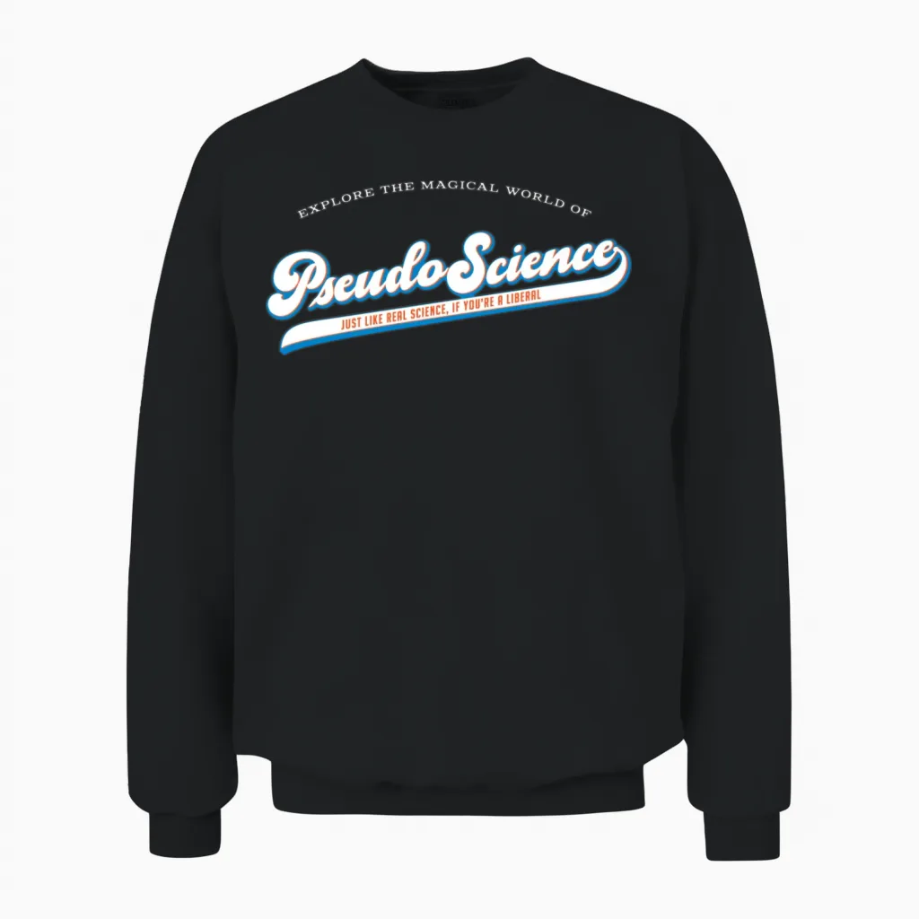 Follow the Science! Unisex Sweatshirt in Black