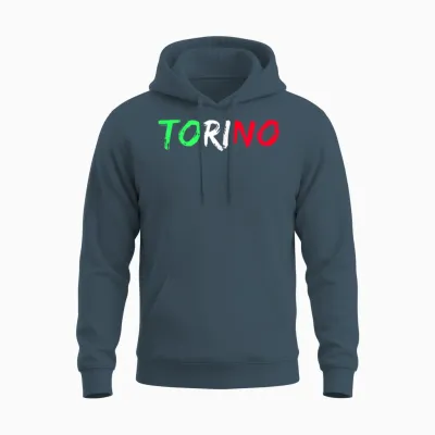 Drapeau De La Ville Italienne De Turin Unisex Hoodie - Dark Heather
