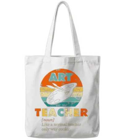 Art Teacher Like a Normal Teacher Only Way Cooler Tote Bags - White