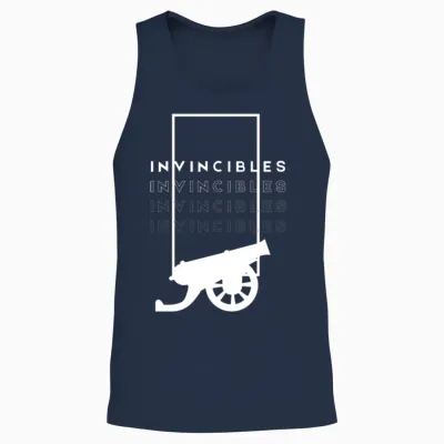 Invincible Gunnerz Arsenal Football Unisex Tank Top - Navy