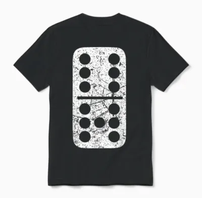 6-7 Meme Domino Cool Six-Seven Funny 67 Gen Z Alpha Unisex T-Shirt - Black