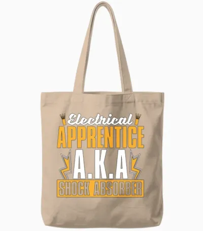 Electrical Engineering Electrical Apprentice A.k.a Tote Bags - Natural