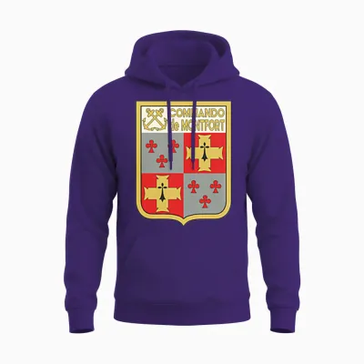 Montfort Commando Des Forces Spéciales Militaires Françaises T-Shirt Haut De Gamme Unisex Hoodie - Purple