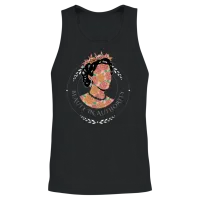 Beauty in Authority Retro Queen Royalty Designs Unisex Tank Top - Black – 2