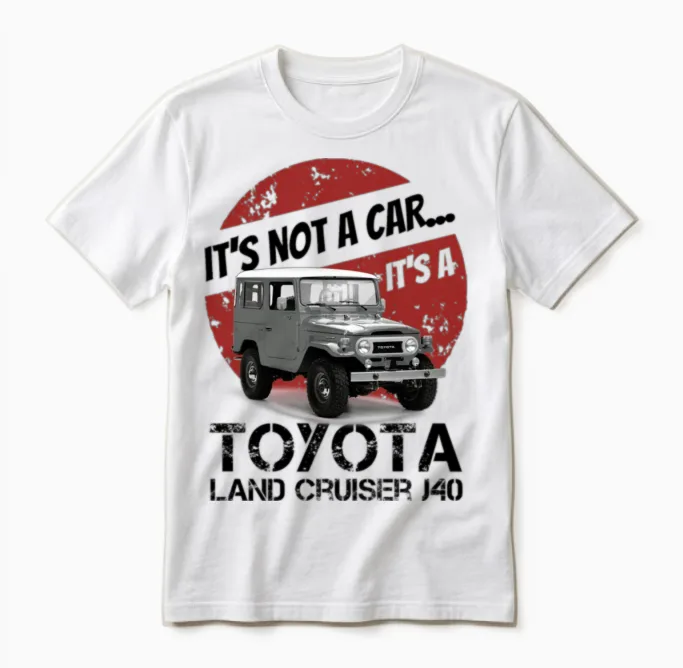 Toyota Land Cruiser J40 It's Not a Car.. Off-Road Unisex T-Shirt in White