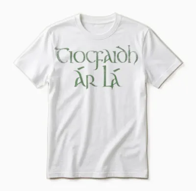 Tiocfaidh Ar La Irischer Republikaner Unisex T-Shirt - White