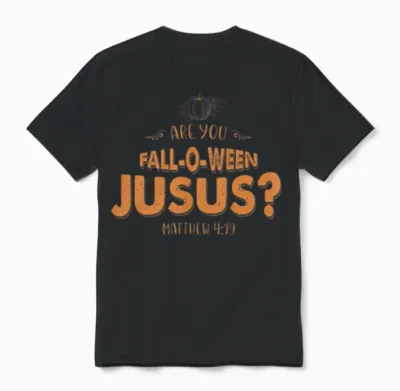 Retro Fall Religious Unisex T-Shirt - Black